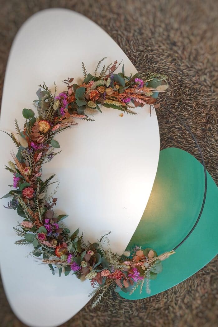 Bloemenkrans op maat 50cm - Afbeelding 5