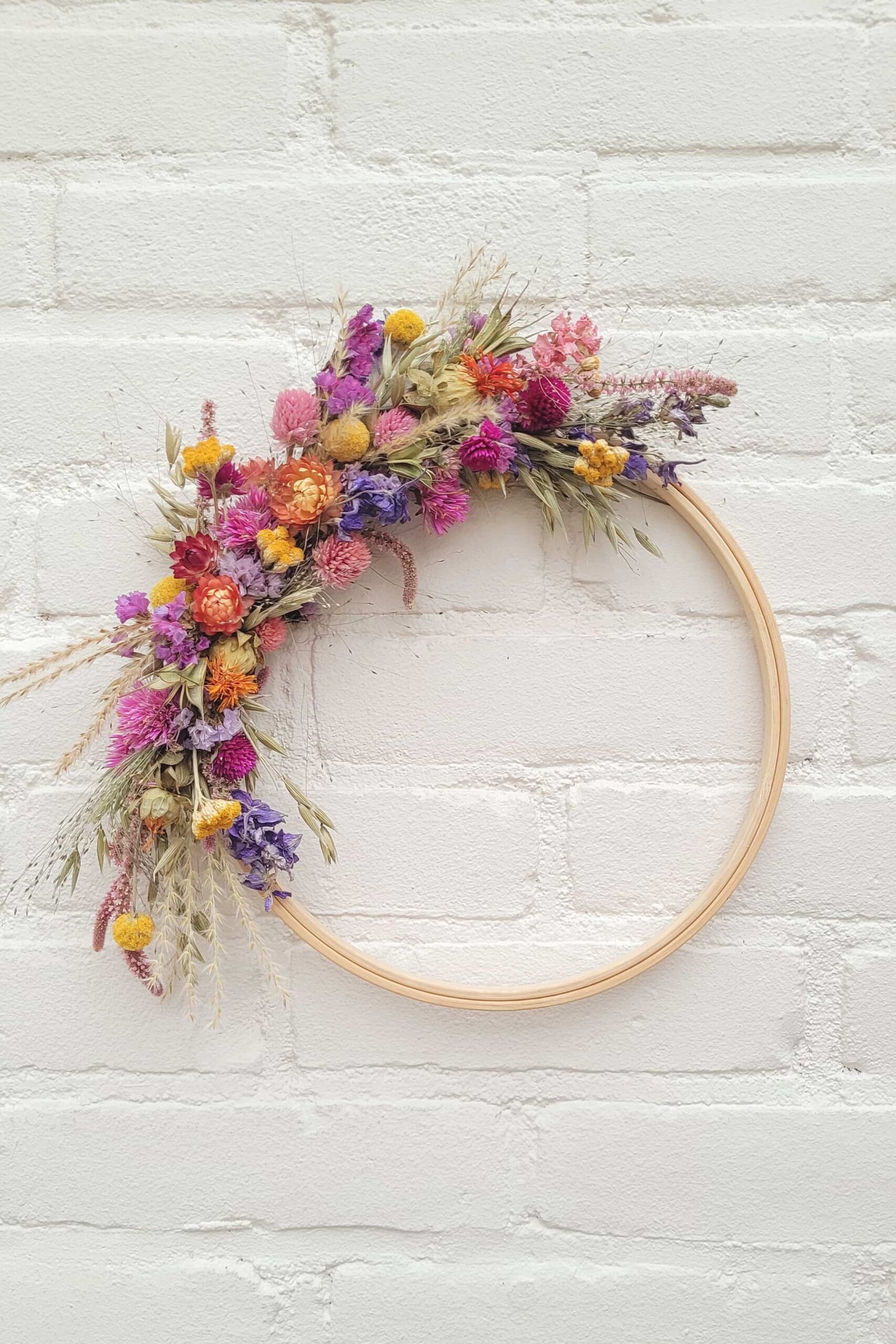 Bloemenkrans 20cm (op maat) - Afbeelding 2